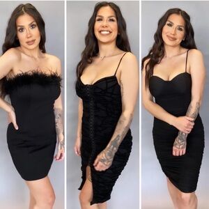 Black dress bundle- size med-Elegant NWT Dresses